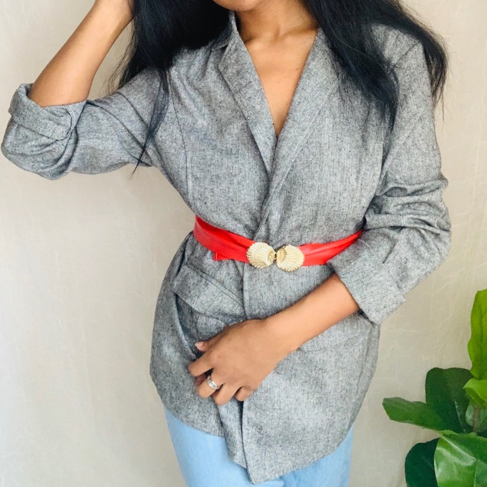 Blk & white blazer